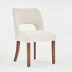 Lot de 4 chaises de salle à manger tapissées de tissu