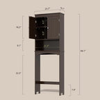 Meuble de rangement de salle de bain, Meuble de rangement WC, Étagère de salle de bain au-dessus des toilettes, Étagère WC gain de place