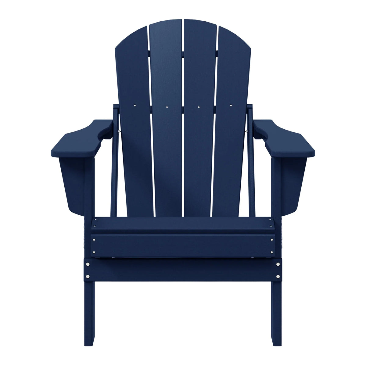 Chaise Adirondack pliante d'extérieur tout temps Polytrends Laguna résistante à la décoloration pour patio