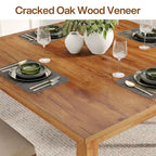 Table à manger carrée de 100 cm pour 2-4 personnes avec pieds en bois massif pour salon et salle à manger