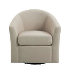 Lot de 2 fauteuils pivotants modernes avec accoudoirs pour salon