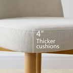 Ensemble de salle à manger 7 pièces, table à tréteaux extensible de 198-244 cm avec chaises rembourrées et pieds en bois massif - Panipeachy