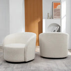 Fauteuil pivotant rembourré KINWELL de 86 cm de large (lot de 2)