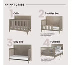 Ensemble de chambre de bébé 3 pièces Child Craft Kieran comprenant un lit de bébé convertible 4-en-1, une commode double et une commode