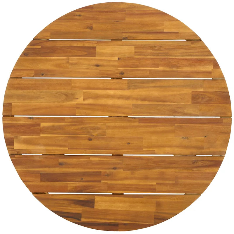 SAFAVIEH Estefani Table basse d'extérieur ronde à 3 pieds - 99x99x38 cm