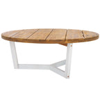 SAFAVIEH Estefani Table basse d'extérieur ronde à 3 pieds - 99x99x38 cm