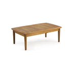 Ensemble de conversation d'extérieur 4 places en bois d'acacia Willowbrook par Christopher Knight Home