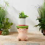 Glitzhome 12,5 po H Tabouret de jardin décoratif ou Support pour plante