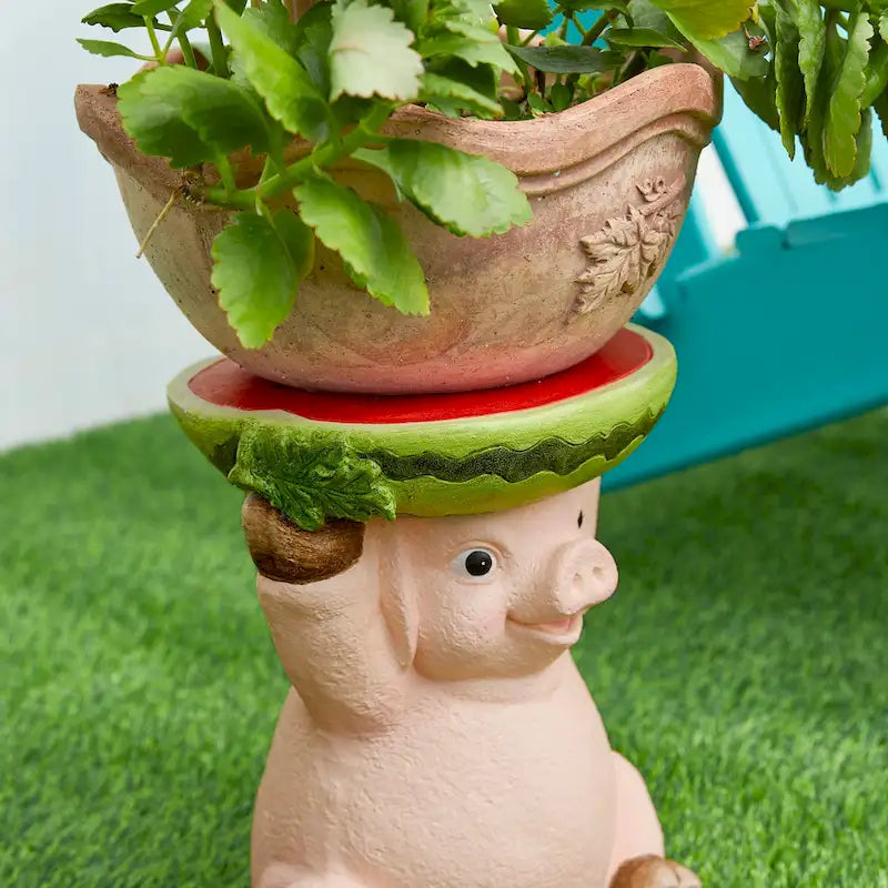 Glitzhome 12,5 po H Tabouret de jardin décoratif ou Support pour plante