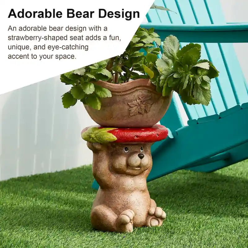 Glitzhome 12,5 po H Tabouret de jardin décoratif ou Support pour plante