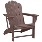 Polytrends Aderson Outdoor Patio Commercial-Residential Adirondack Chair with Swivel Cupholder
