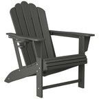 Chaise Adirondack Polytrends Aderson avec porte-gobelet pivotant pour terrasse extérieure commerciale et résidentielle