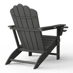 Chaise Adirondack Polytrends Aderson avec porte-gobelet pivotant pour terrasse extérieure commerciale et résidentielle