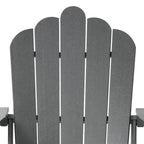 Chaise Adirondack Polytrends Aderson avec porte-gobelet pivotant pour terrasse extérieure commerciale et résidentielle