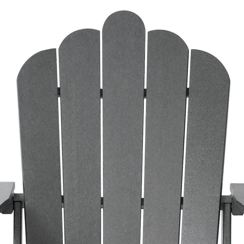 Chaise Adirondack Polytrends Aderson avec porte-gobelet pivotant pour terrasse extérieure commerciale et résidentielle