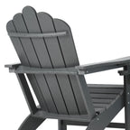 Chaise Adirondack Polytrends Aderson avec porte-gobelet pivotant pour terrasse extérieure commerciale et résidentielle