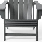 Chaise Adirondack Polytrends Aderson avec porte-gobelet pivotant pour terrasse extérieure commerciale et résidentielle
