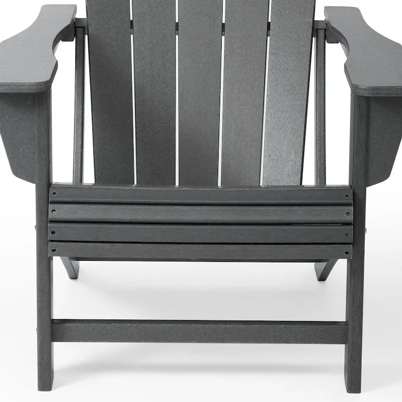 Chaise Adirondack Polytrends Aderson avec porte-gobelet pivotant pour terrasse extérieure commerciale et résidentielle