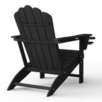 Chaise Adirondack Polytrends Aderson avec porte-gobelet pivotant pour terrasse extérieure commerciale et résidentielle