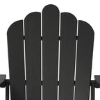 Chaise Adirondack Polytrends Aderson avec porte-gobelet pivotant pour terrasse extérieure commerciale et résidentielle