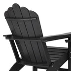 Chaise Adirondack Polytrends Aderson avec porte-gobelet pivotant pour terrasse extérieure commerciale et résidentielle