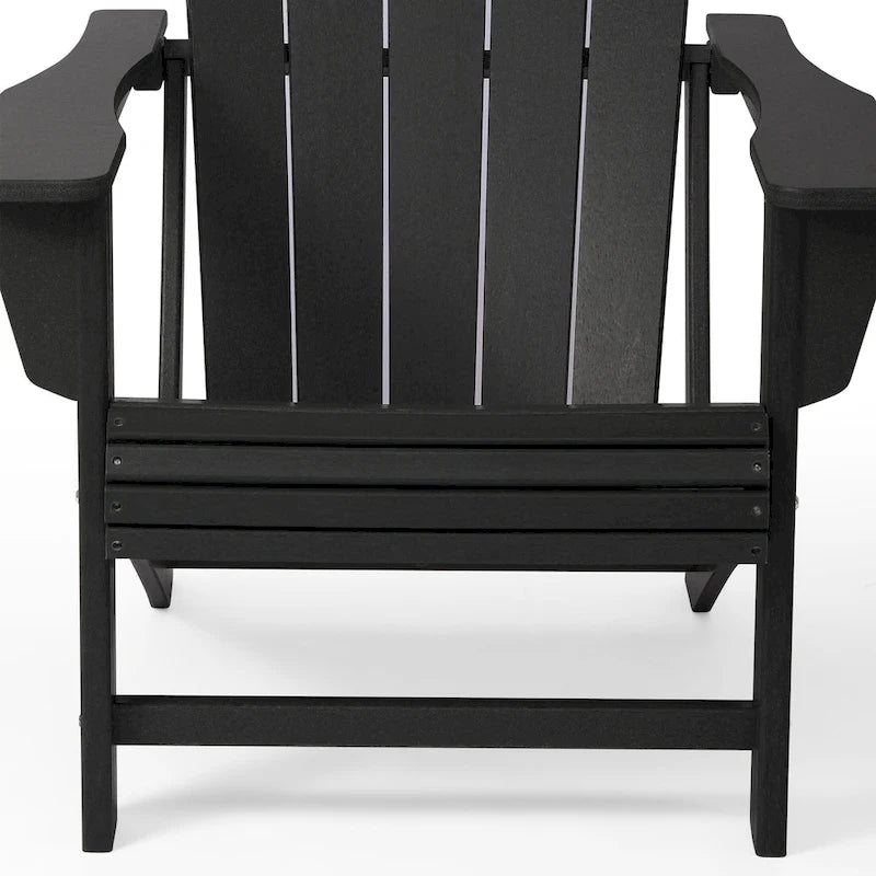 Chaise Adirondack Polytrends Aderson avec porte-gobelet pivotant pour terrasse extérieure commerciale et résidentielle