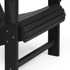 Chaise Adirondack Polytrends Aderson avec porte-gobelet pivotant pour terrasse extérieure commerciale et résidentielle