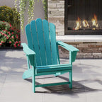 Chaise Adirondack Polytrends Aderson avec porte-gobelet pivotant pour terrasse extérieure commerciale et résidentielle