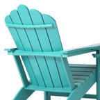 Chaise Adirondack Polytrends Aderson avec porte-gobelet pivotant pour terrasse extérieure commerciale et résidentielle