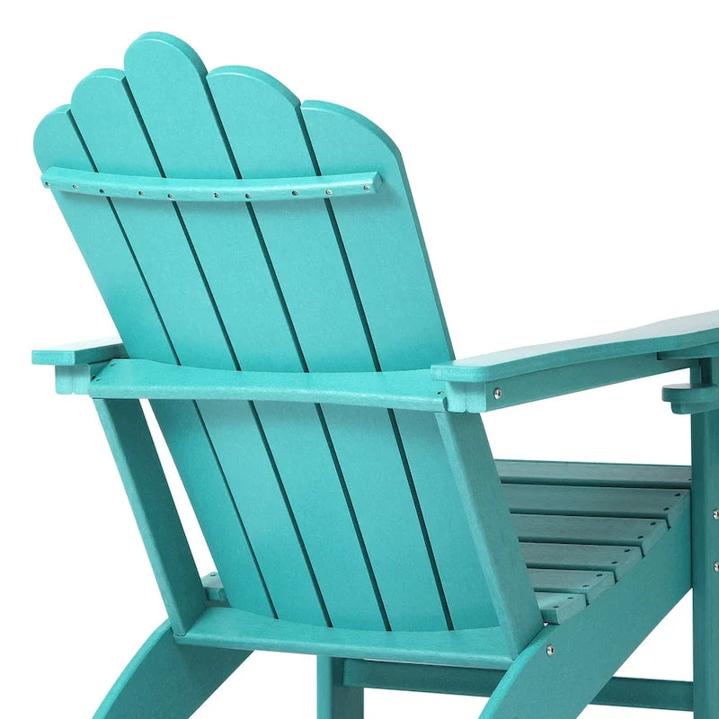 Chaise Adirondack Polytrends Aderson avec porte-gobelet pivotant pour terrasse extérieure commerciale et résidentielle