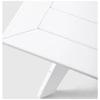 Polytrends Table de conversation carrée de 37 pouces pour patio extérieur en PEHD, toutes saisons, modèle Birchwood