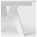 Polytrends Table de conversation carrée de 37 pouces pour patio extérieur en PEHD, toutes saisons, modèle Birchwood