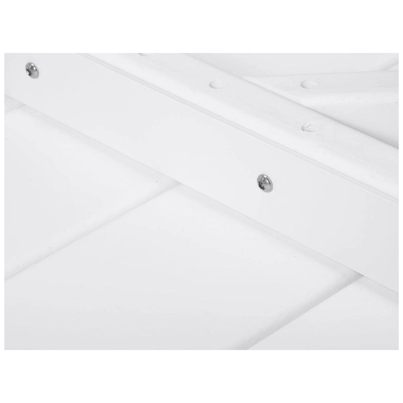 Polytrends Table de conversation carrée de 37 pouces pour patio extérieur en PEHD, toutes saisons, modèle Birchwood