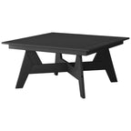 Polytrends Table de conversation carrée de 37 pouces pour patio extérieur en PEHD, toutes saisons, modèle Birchwood