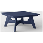 Polytrends Table de conversation carrée de 37 pouces pour patio extérieur en PEHD, toutes saisons, modèle Birchwood