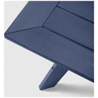 Polytrends Table de conversation carrée de 37 pouces pour patio extérieur en PEHD, toutes saisons, modèle Birchwood