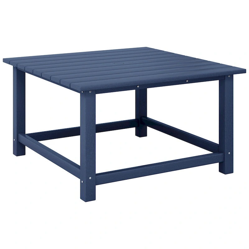 Table basse carrée d'extérieur en polyéthylène Adirondack 31" Laguna Polytrends