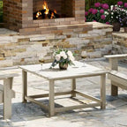 Table basse carrée d'extérieur en polyéthylène Adirondack 31" Laguna Polytrends