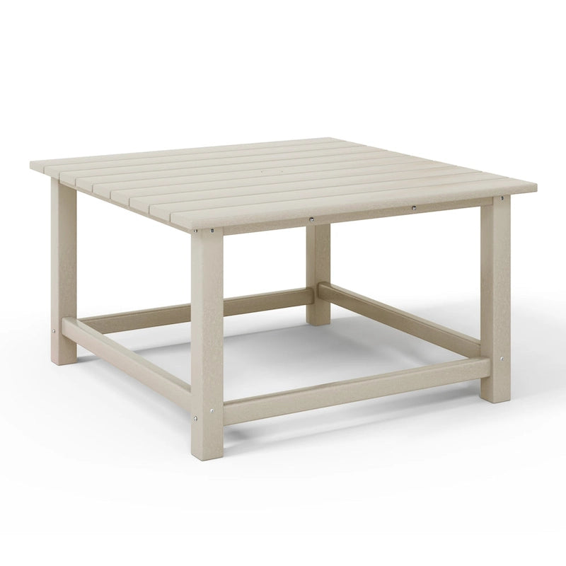 Table basse carrée d'extérieur en polyéthylène Adirondack 31" Laguna Polytrends