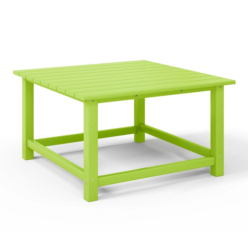Table basse carrée d'extérieur en polyéthylène Adirondack 31" Laguna Polytrends