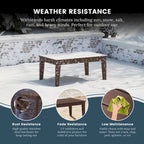 Table basse de jardin Polytrends Laguna