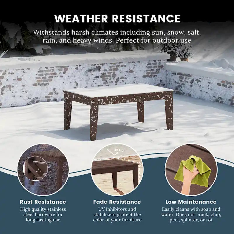 Table basse de jardin Polytrends Laguna
