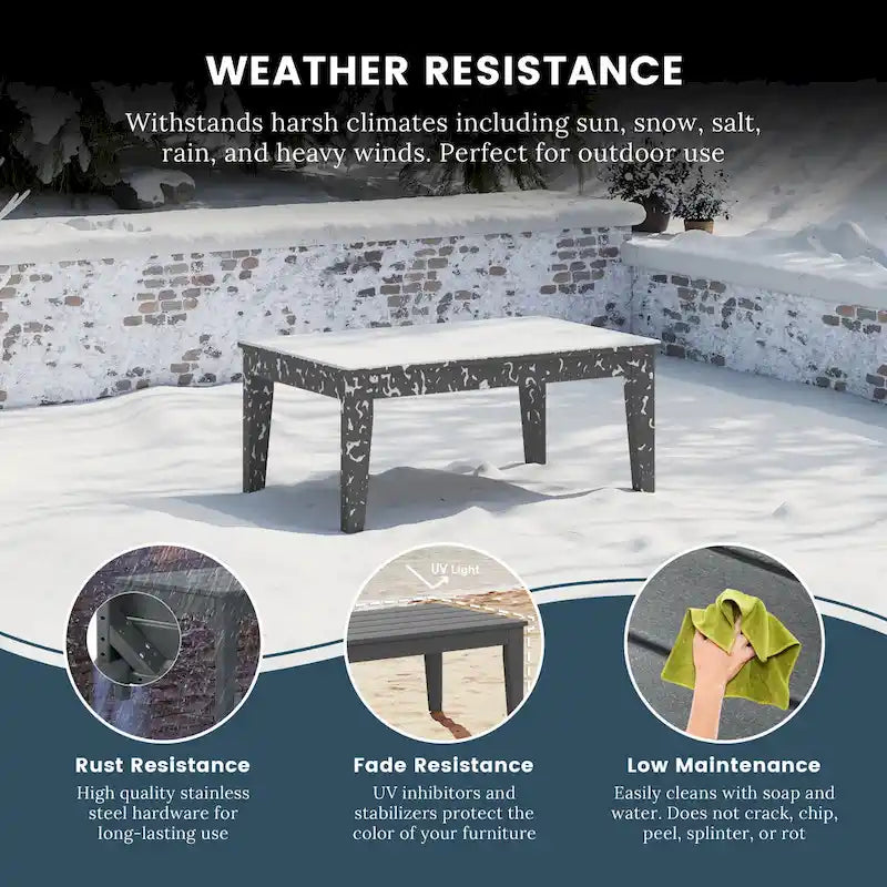 Table basse de jardin Polytrends Laguna