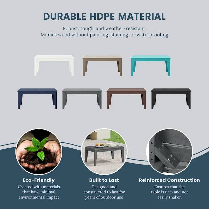 Table basse de jardin Polytrends Laguna