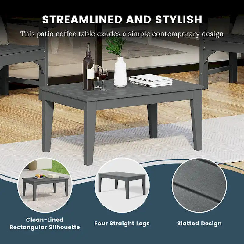 Table basse de jardin Polytrends Laguna