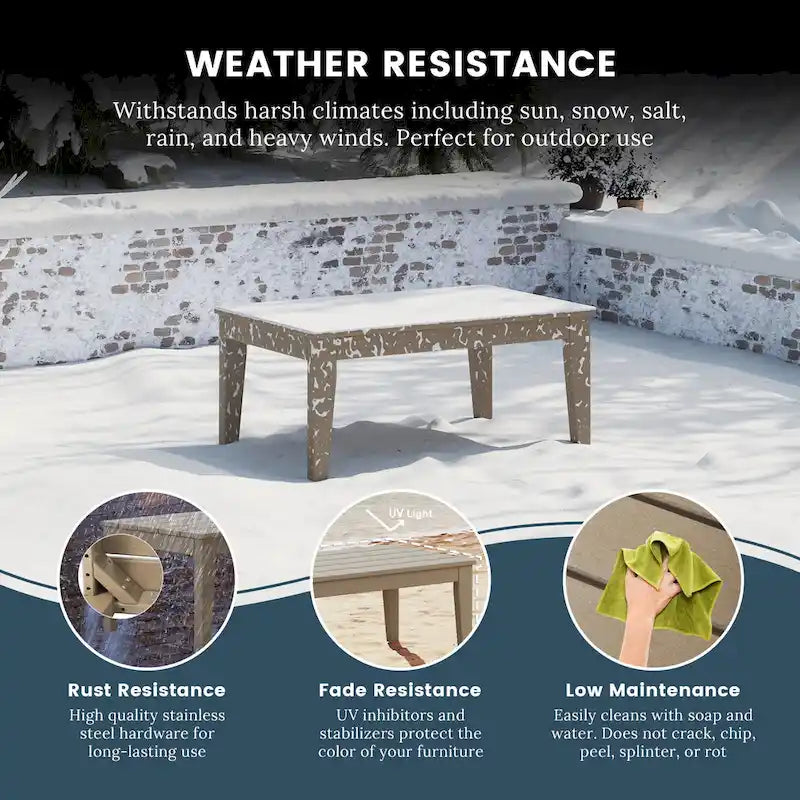 Table basse de jardin Polytrends Laguna