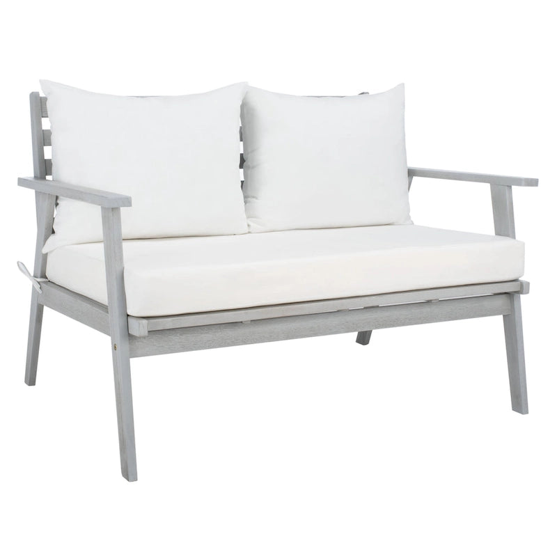 Ensemble de conversation d'extérieur 4 pièces Deacon SAFAVIEH. - 49W x 30D x 31H