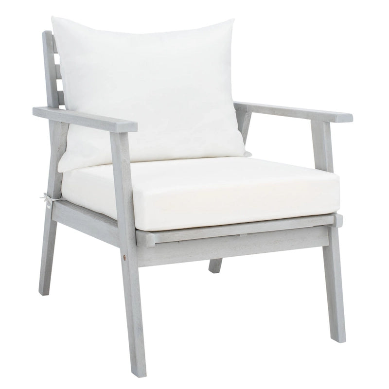 Ensemble de conversation d'extérieur 4 pièces Deacon SAFAVIEH. - 49W x 30D x 31H