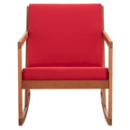 SAFAVIEH Rocking Chair d'extérieur Vernon avec Coussin - 26L x 38P x 31H