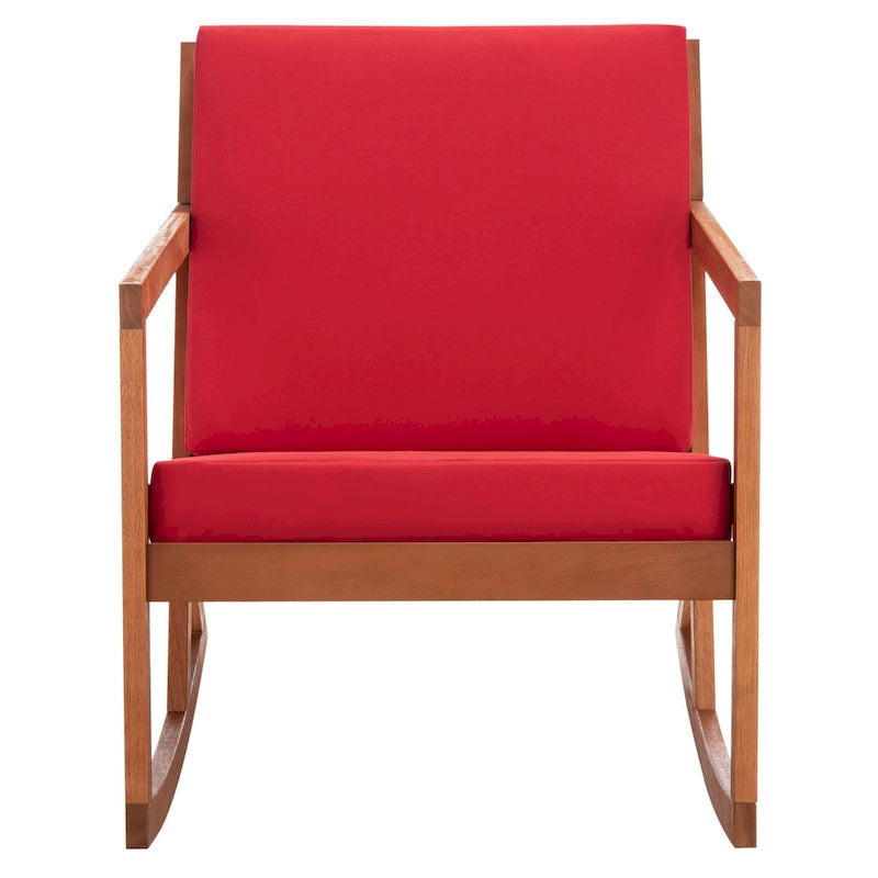 SAFAVIEH Rocking Chair d'extérieur Vernon avec Coussin - 26L x 38P x 31H